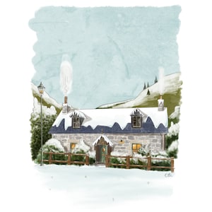 Carte postale "maison écossaise" - A6
