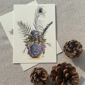 Carte postale "bouquet de campagne » -A6