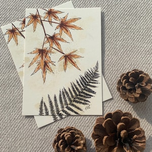 Carte postale "feuilles d’automne" -A6