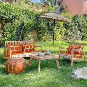 Mid Century Modern Sofa Sectional, Accent Chair, Outdoor Furniture, Patio Furniture, Garden Bench Outdoor , Outdoor Bench, Patio Bench