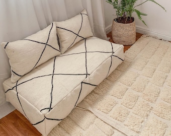 Moroccan Floor Cushions , Moroccan Floor Pillow Cover, Unstuffed