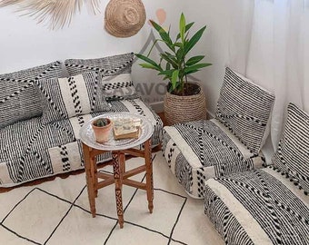 Moroccan Floor Couch Floor Seating Unstuffed Complete Set Long Floor Cushion Stuffing Zipped Pouches Moroccan Floor Sofa Etsy