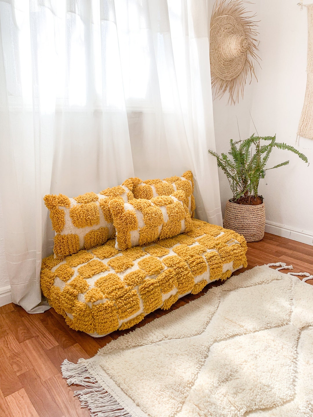 Corner Reading Nook Floor Seating, Moroccan Floor Couch, Moroccan Floor ...