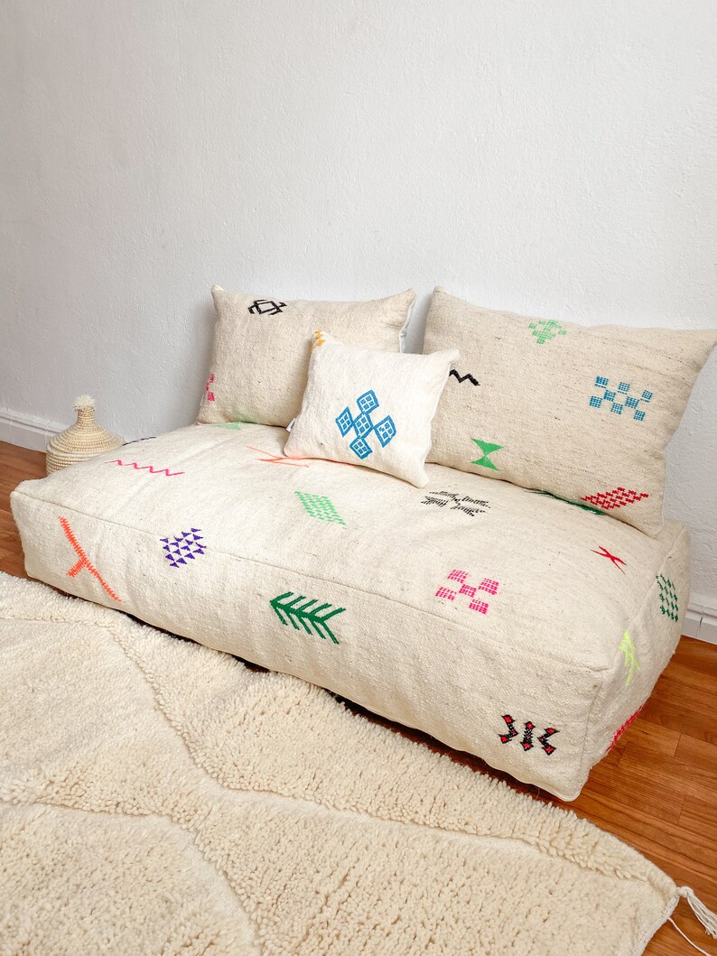 Moroccan Floor Couch Floor Seating Unstuffed Complete Set Long Floor