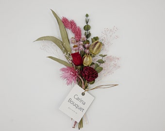 Preserved,Dried  Flower Mix bouquet Small - Red