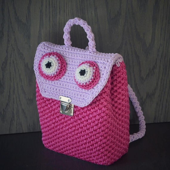 Bolsa de ganchillo para niñas Mochila artesanal para niños Etsy España