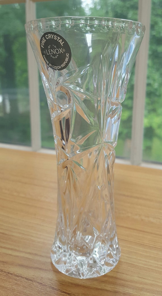 Lenox Crystal Star Vase With Original Sticker And Certificate Etsy