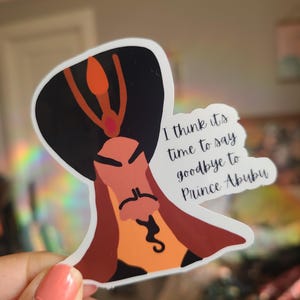 Jafar Quote Vinyl Sticker , Waterproof Disney Villain  sticker for laptops, water bottles, bullet journaling, kindle, and more