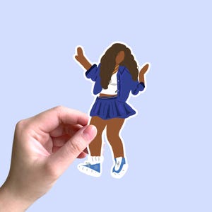 Serena Williams Crip Walk Aufkleber. Superbowl Aufkleber, Kendrick Lamar Aufkleber, Halbzeitshow Aufkleber, Superbowl Aufkleber