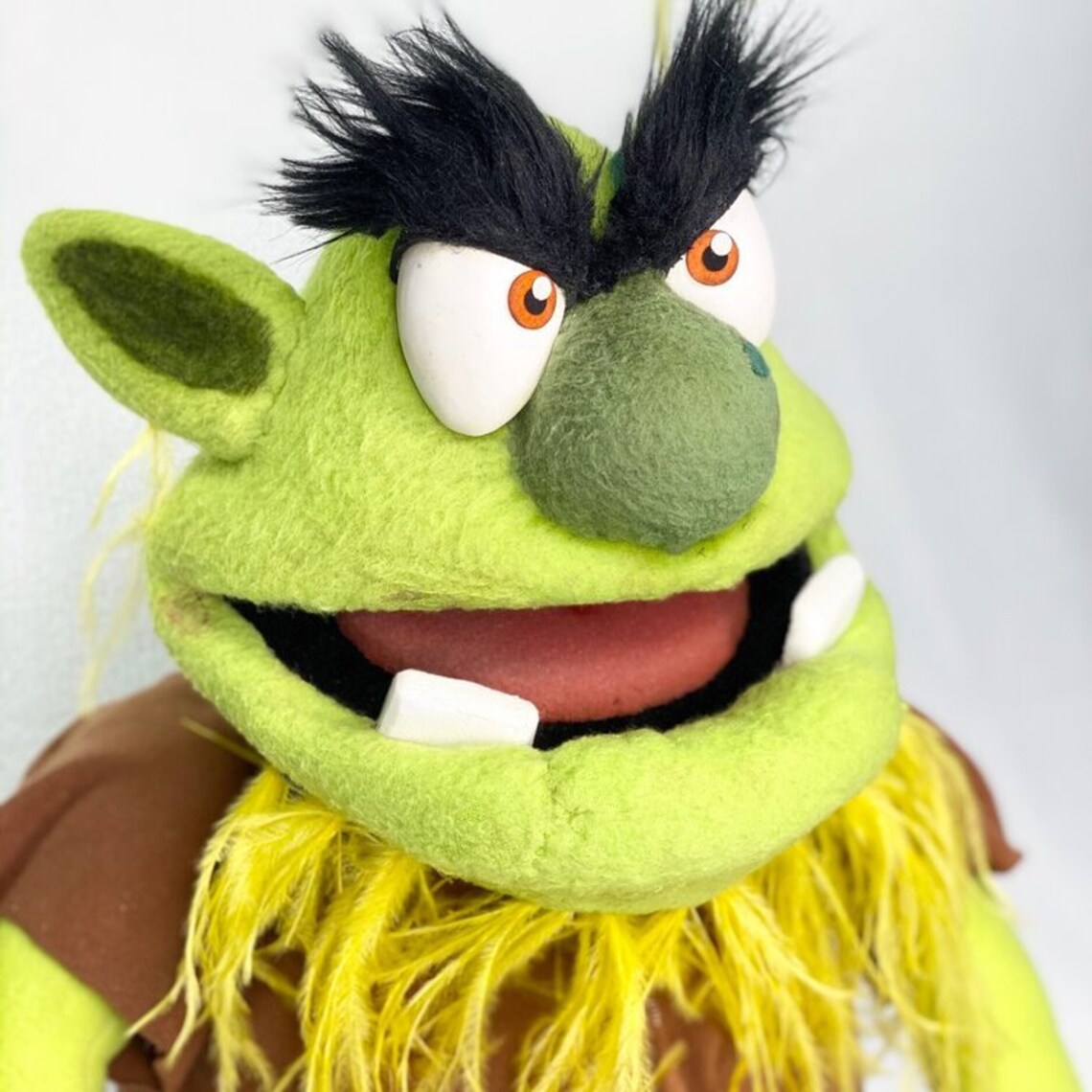 Troll Head Hand Puppet Pattern Etsy