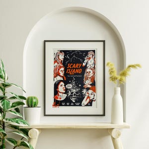 Begränsad upplaga - Scary Island-filmen Silkscreen-affisch 1/20 RHONY