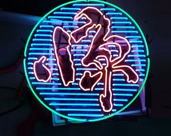 NEON SIGN サンプル品　稀少　総柄　 XL相当　ネオンサイン Amazon.co.jp: LEDうさぎネオンサイン、アクリルアートライト