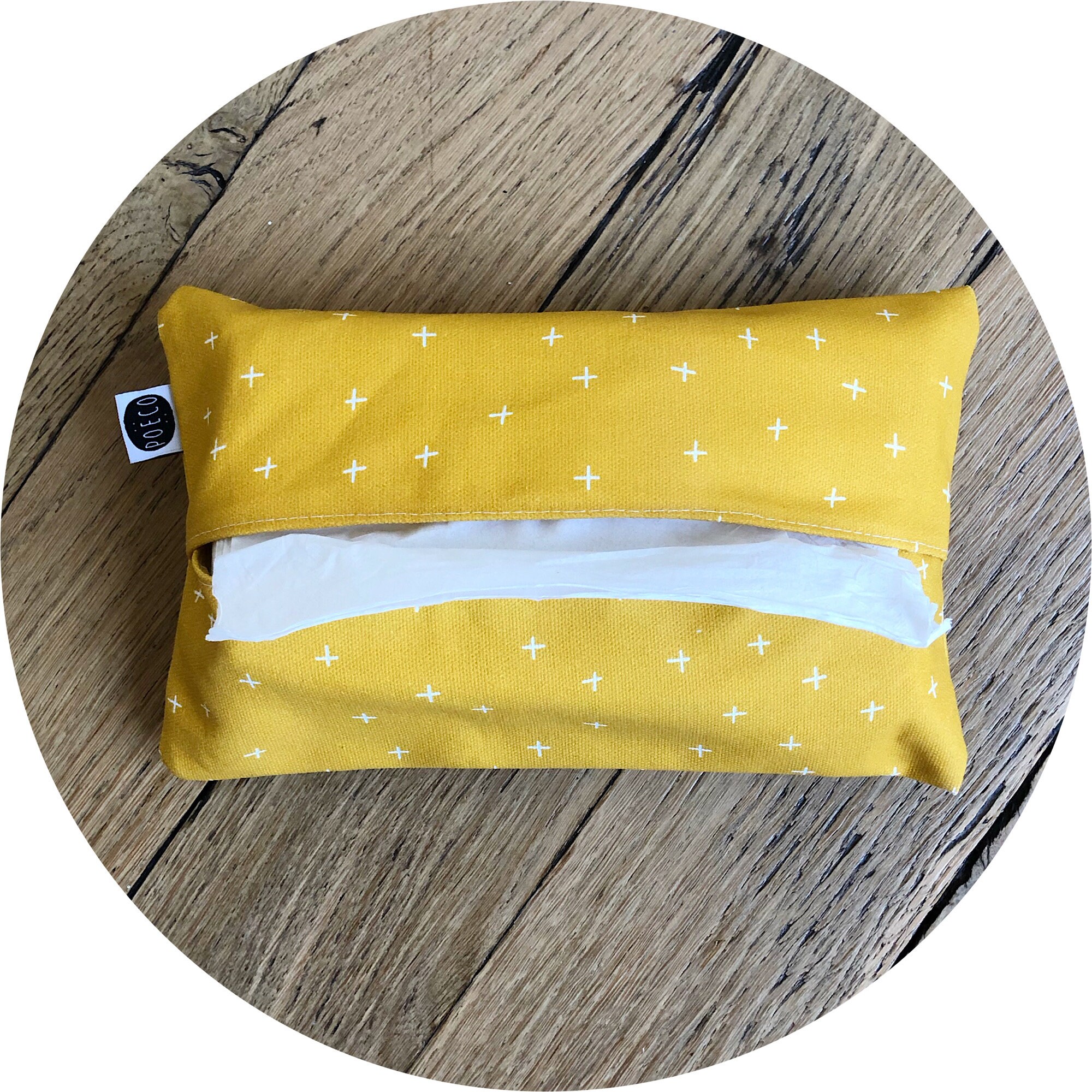 Pochette Mouchoirs - Motifs Poëco Imprimé sur Coton Bio