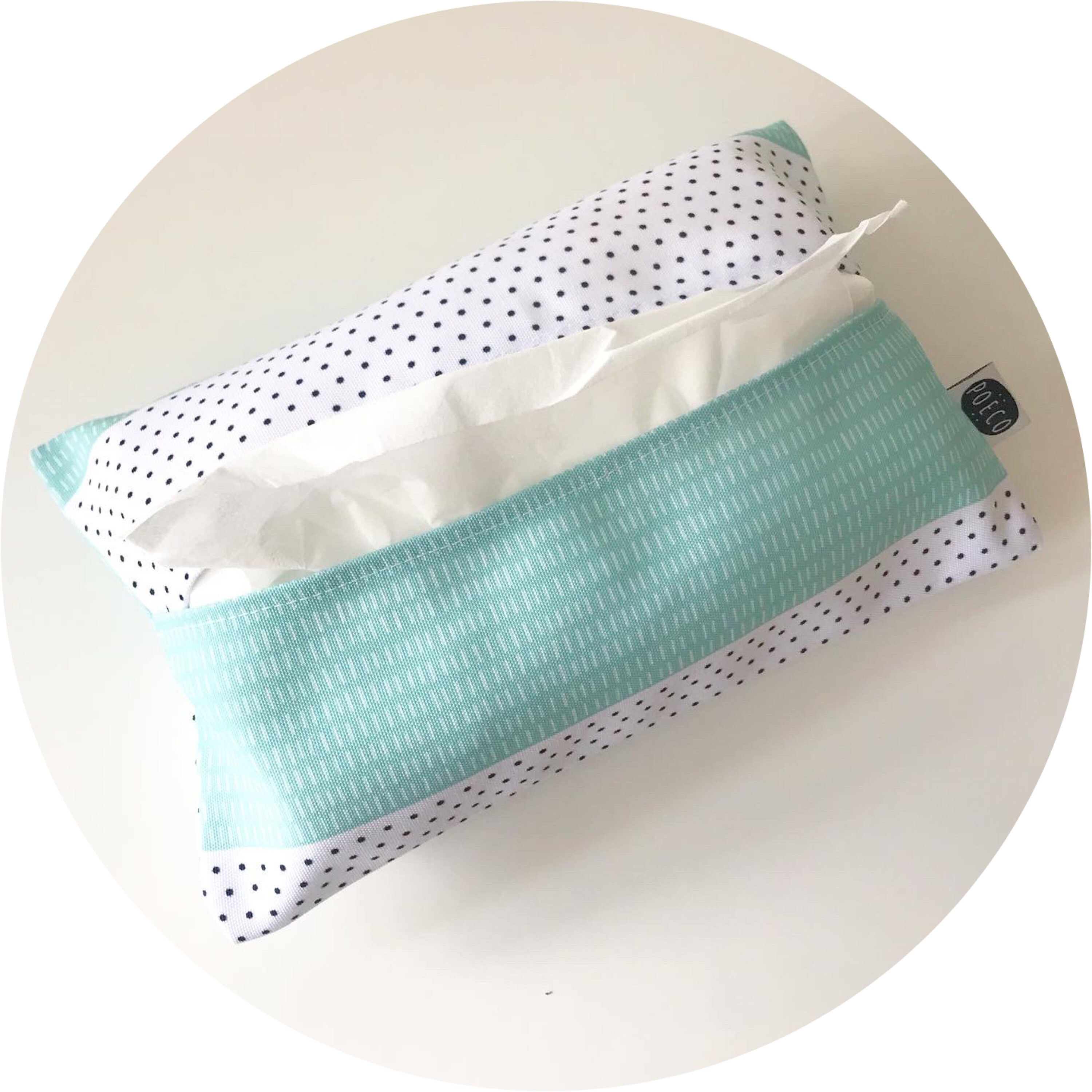 Pochette Mouchoirs - Motifs Poëco Imprimés avec Des Encres Oeko-Tex