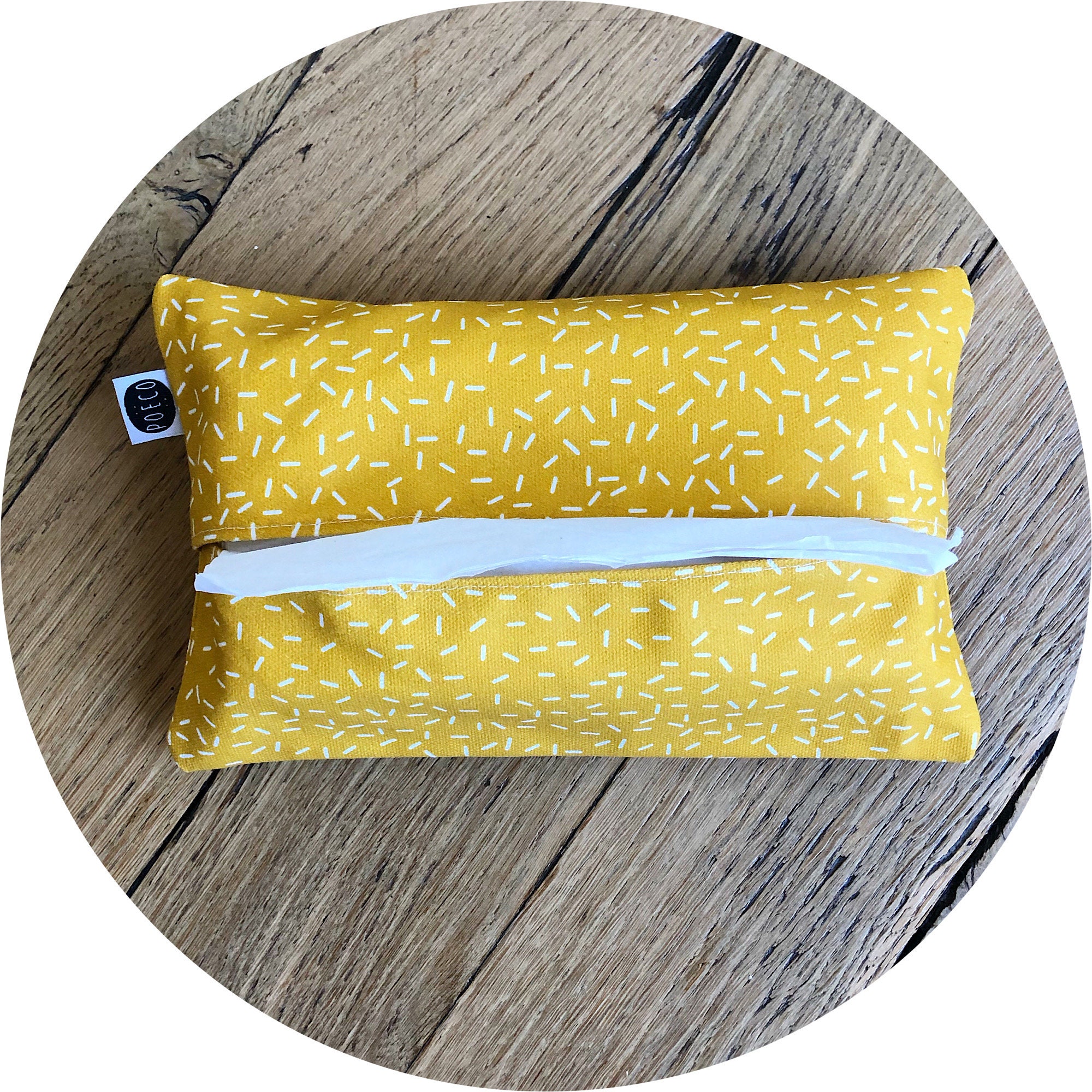 Pochette Mouchoirs - Motifs Poëco Imprimé sur Coton Bio