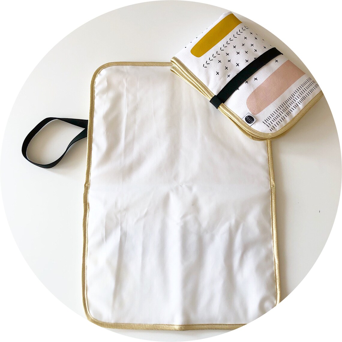 Foldable changing mat with waterproof fabric Bioprinted Etsy