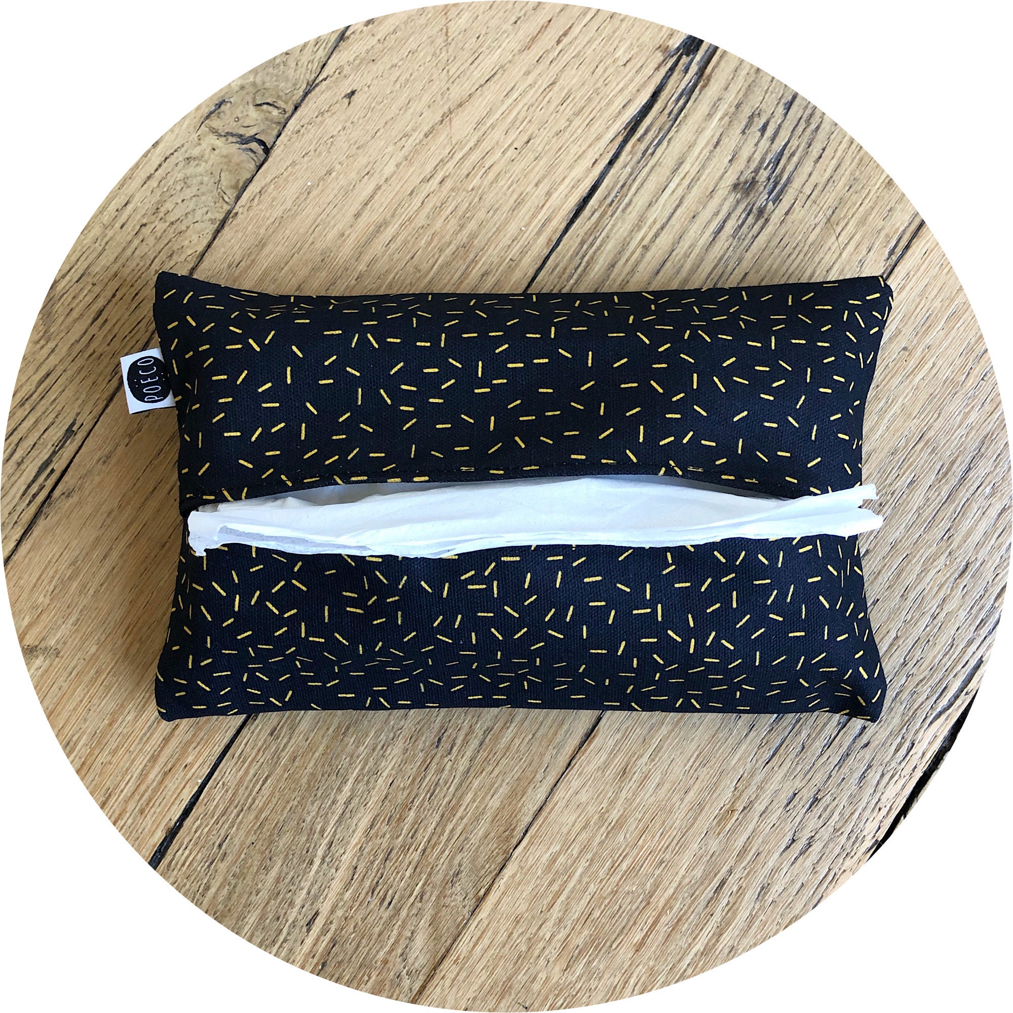 Pochette Mouchoirs - Motifs Poëco Imprimé sur Coton Bio