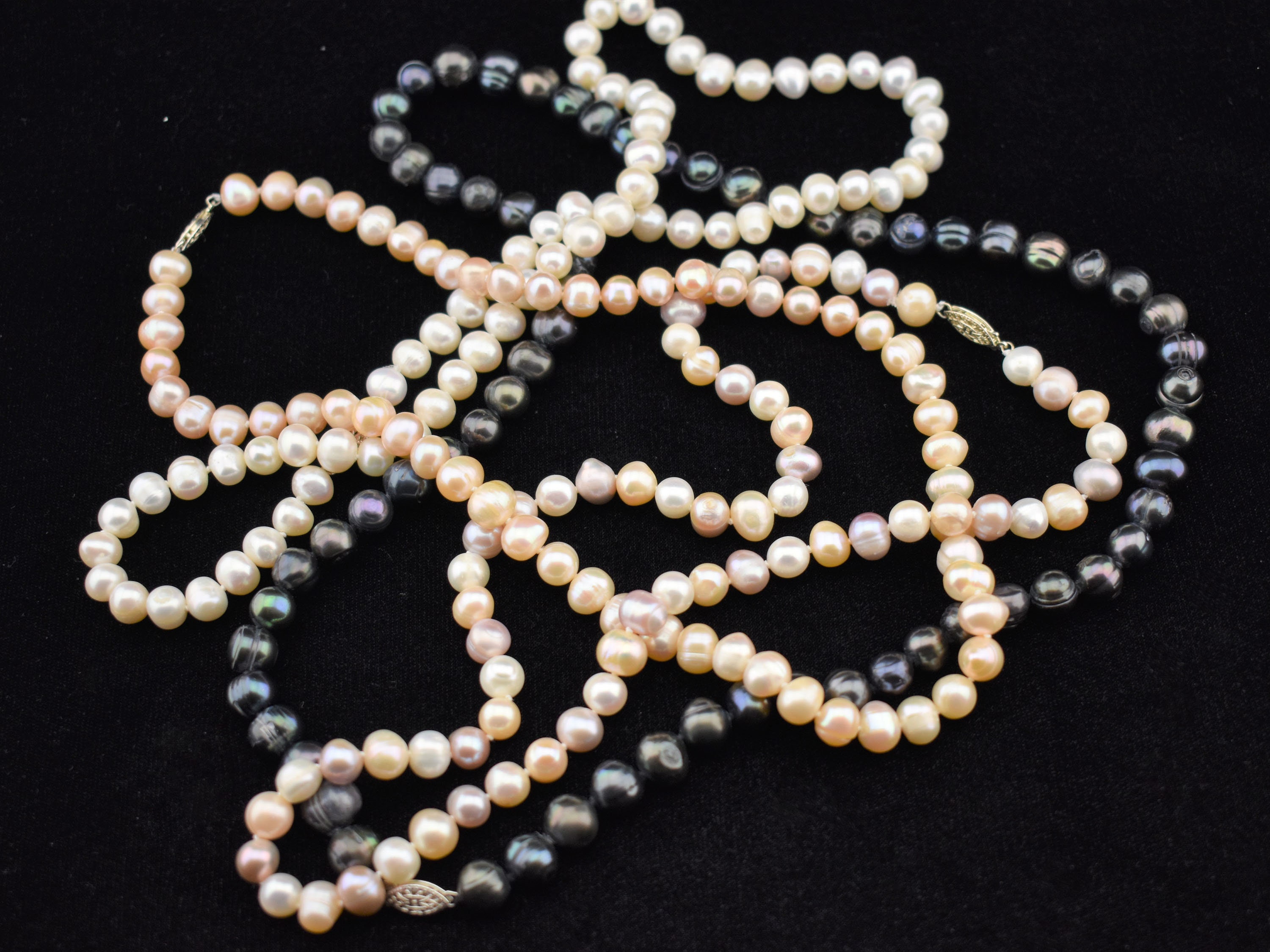 Pearl Restringing, Stringing, Any Necklace, Pearls, Beads, Crystals, Stones, Hand Knotted, Silk