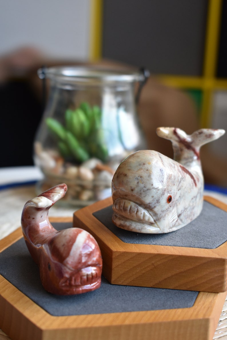 A pair of Peru stone whales