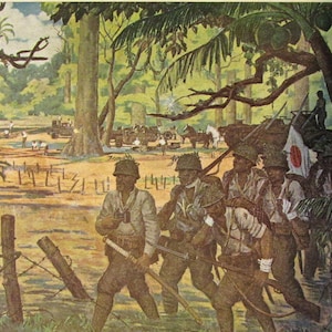 Japanese WWII military art print copy