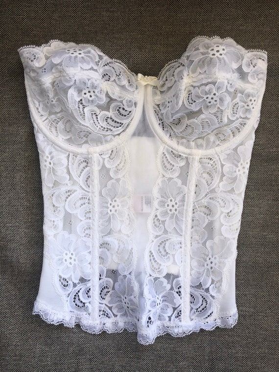Vintage 80s ‘Triumph’ Lace Bustier 10C 32C