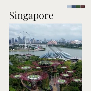 Singapore Travel Poster - Personalisation available!