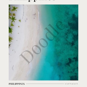 Philippines Travel Poster - Personalisation available!