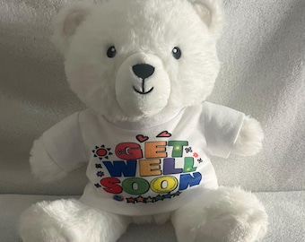 Get Well Soon Plush Bear, Uplifting Gift