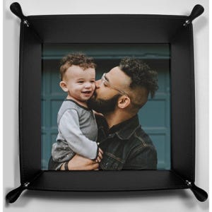 Personalized Photo Catchall Tray for Keys, Coins, miscellaneous items Valet Tray