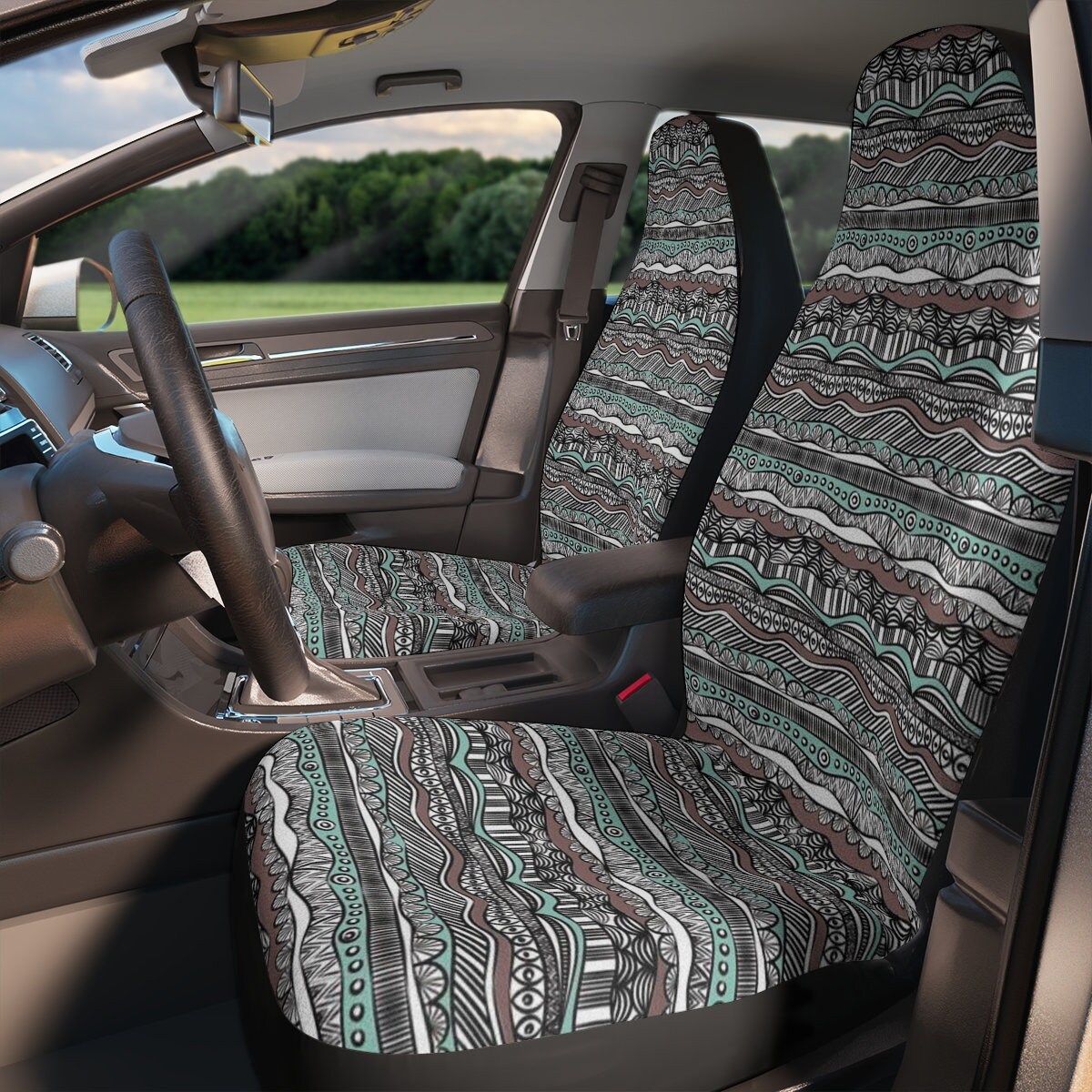 Elegant Boho Car Seat Cover Ethnic Car Seat Cover Tribal Car Etsy