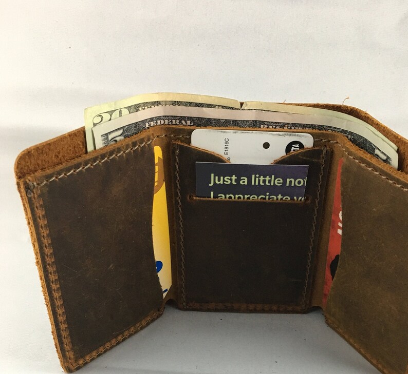 Minimalist Leather Wallet Unisex Wallet Personalized Bifold Leather Distressed Leather Wallet Slim Leather Wallet
