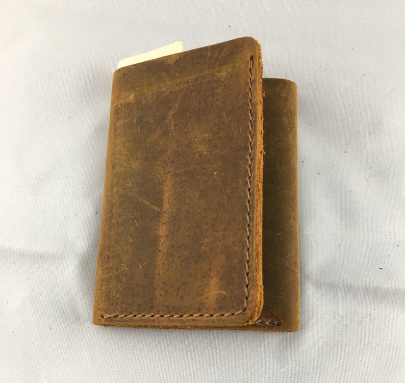Minimalist Leather Wallet Unisex Wallet Personalized Bifold Leather Distressed Leather Wallet Slim Leather Wallet