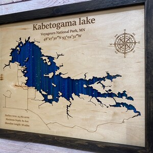 Art en bois personnalisé pour n'importe quel lac, plan des rues avoisinant gravé au laser, tableau nuit étoilée, carte de lac personnalisée 3D, idée cadeau