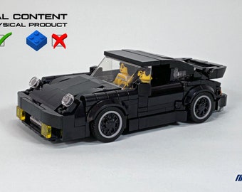 NOT SET! INSTRUCTlONS ONLY! - Porsche 911 Turbo Speed Champions Sportscar Custom Movie Car 8 stud wide Moc