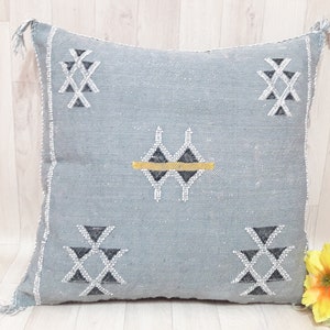 Cactus Silk Pillow Cover, Moroccan Sabra Cushion Cover , Boho Pillow, Sabra Cactus Silk Cushion,Decorative Sabra Silk Pillow
