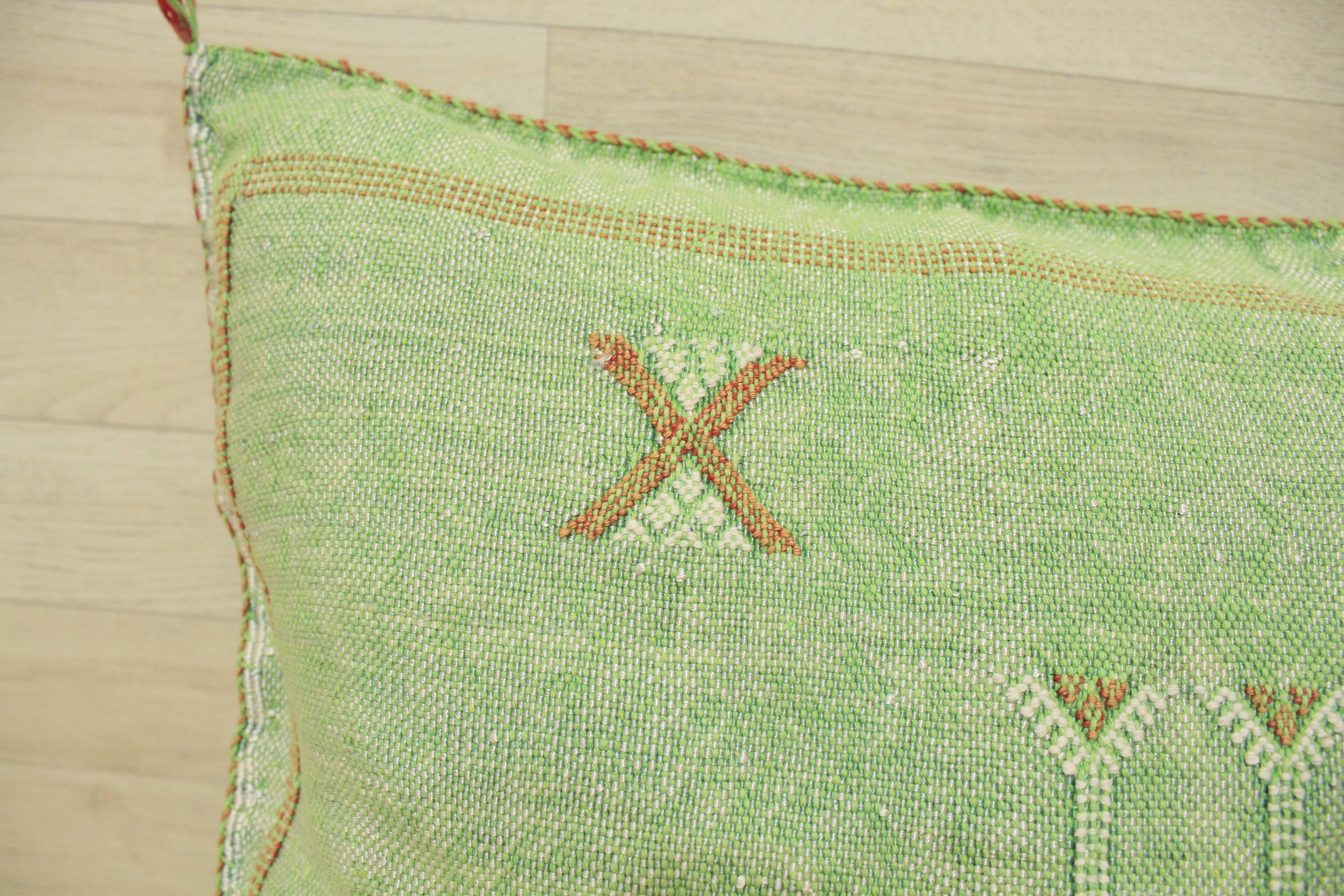 Cactus Silk Pillow Cover Moroccan Boho Throw Pillow Hand Etsy UK