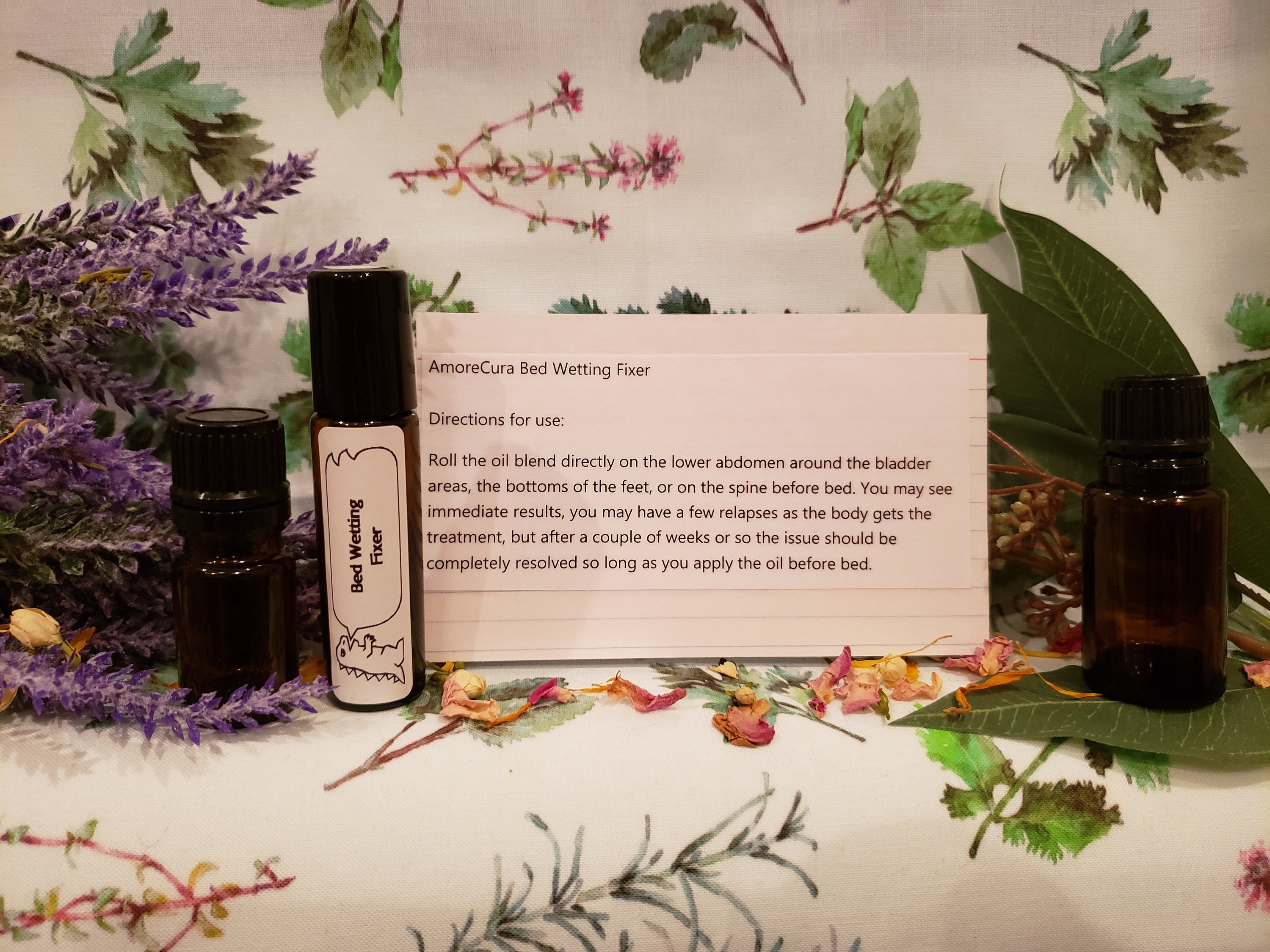 Bed Wetting Solution Children's Bed Wetting Fixer Treatment Essential Oil Blend Certified