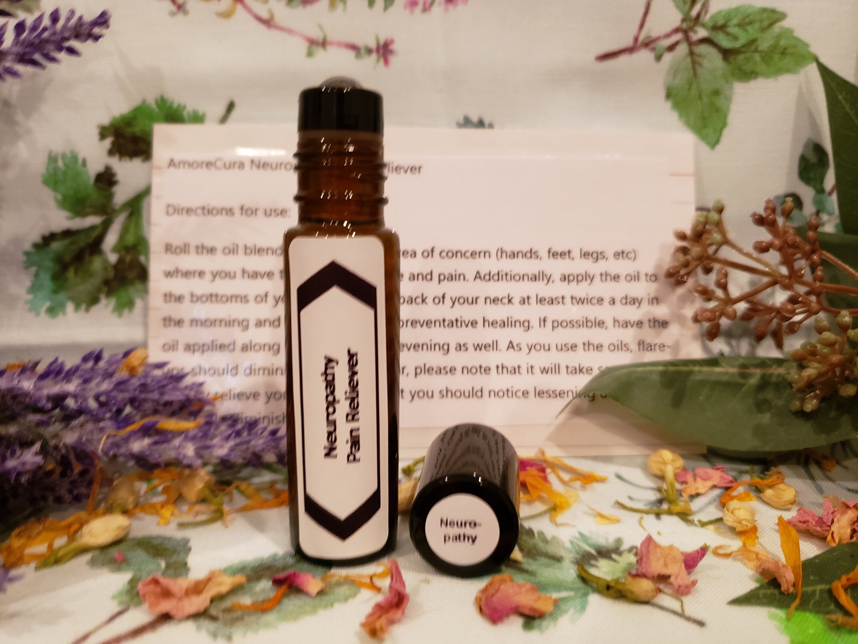 Neuropathy Pain Reliever Essential Oil Blend All Natural Oils Certified