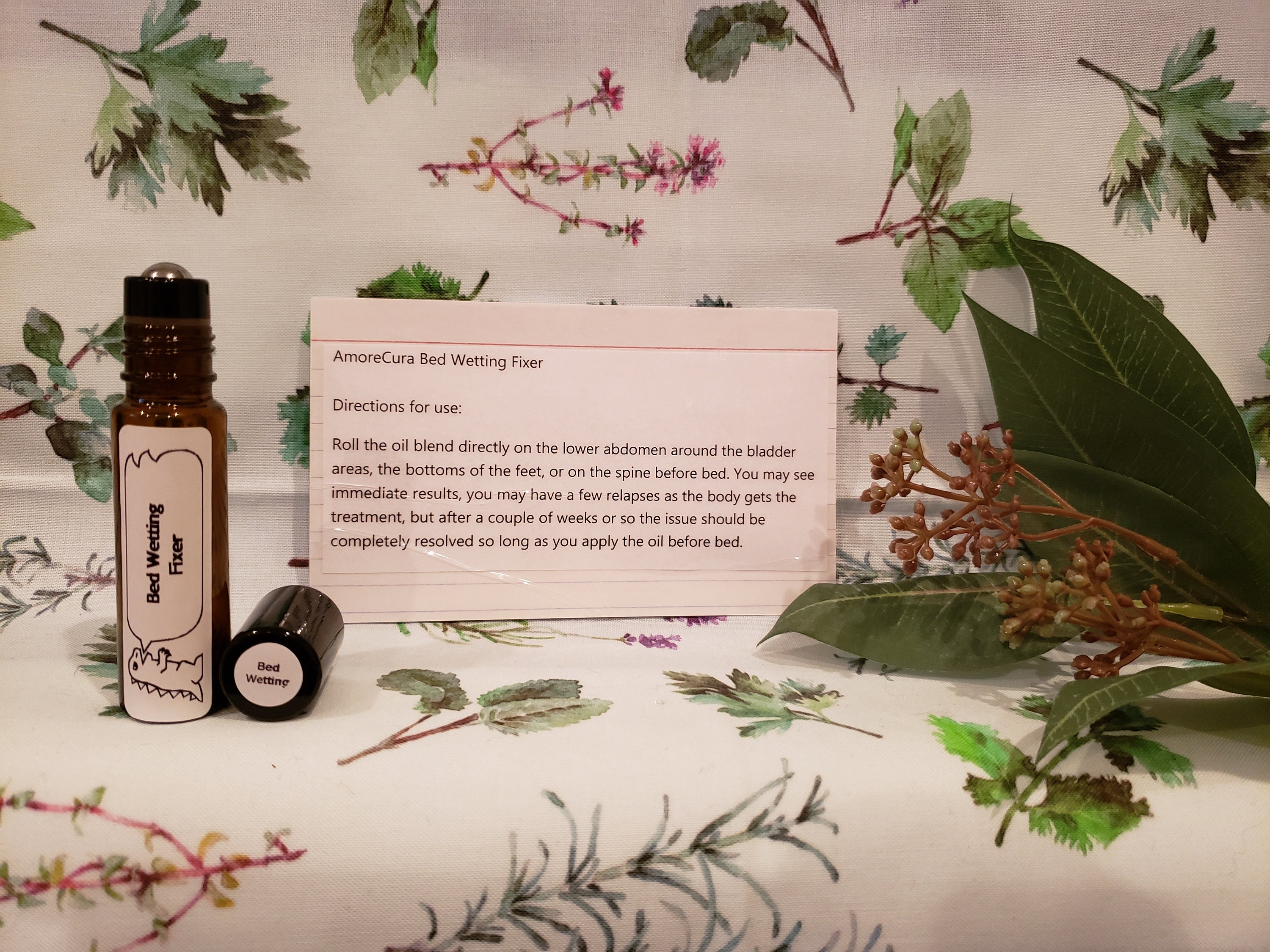 Bed Wetting Solution Children's Bed Wetting Fixer Treatment Essential Oil Blend Certified