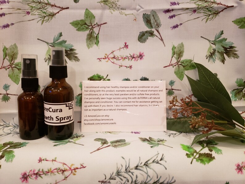 Hair Growth Essential Oil Spray Thickens Hair, Lengthens Hair