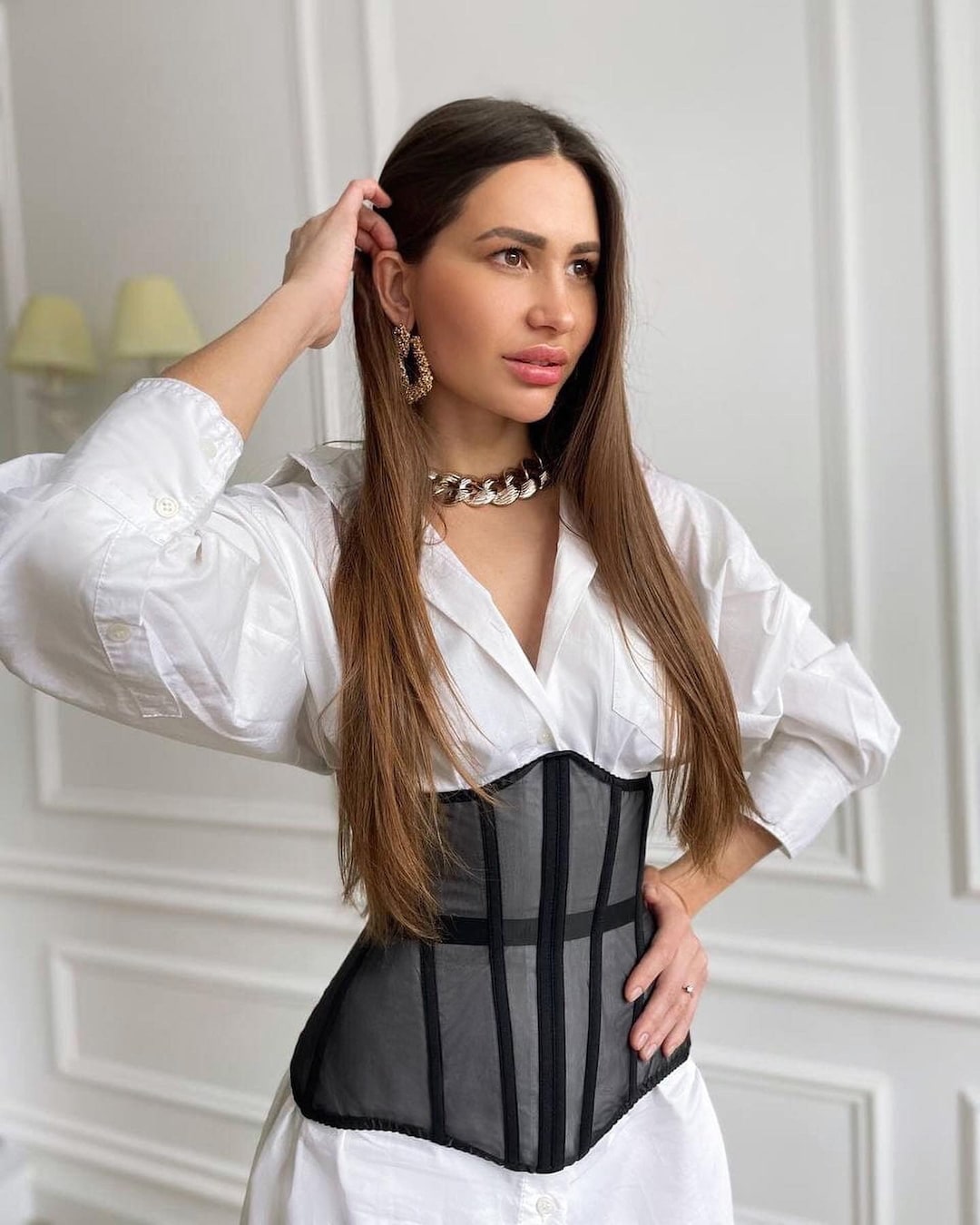 Corset Belt Underbust Corset Vintage Corset Waist Corset Etsy