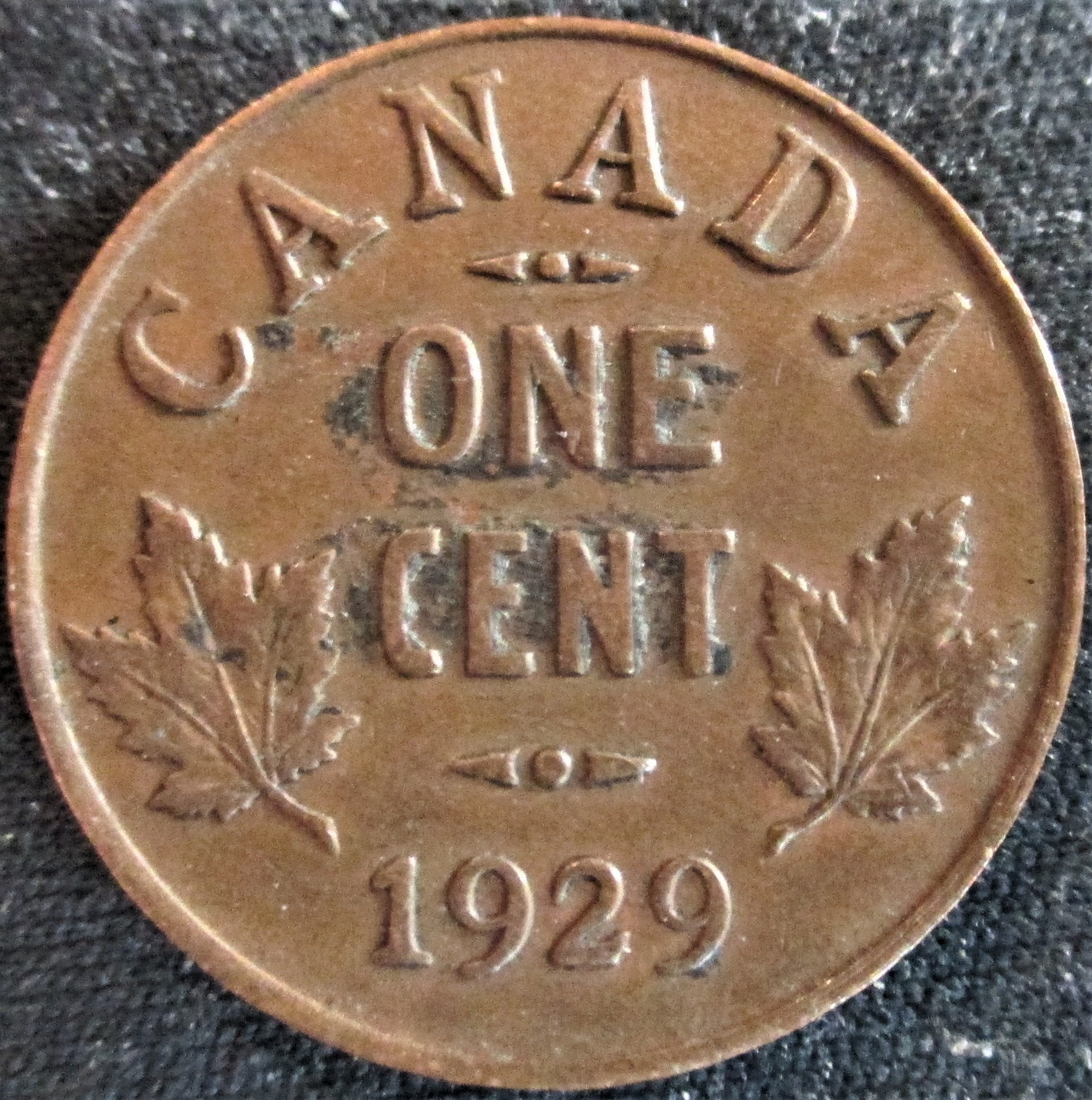 1929 Canadian Penny Cent Etsy
