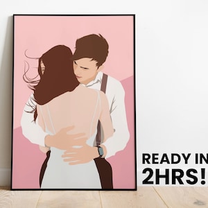 Custom Faceless Portraits as the Perfect Boyfriend and Girlfriend Gifts, custom wall art drawing, custom faceless gift, custom art drawing