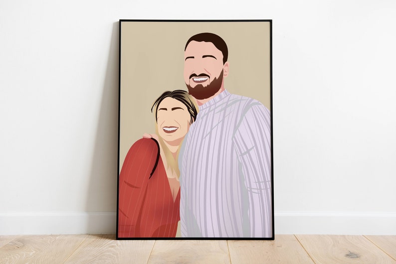 Faceless Portrait, custom illustration, personalised photo, photo illustration, personalised portrait, boyfriend gift, girlfriend gift