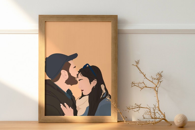 Faceless Portrait, custom illustration, personalised photo, photo illustration, personalised portrait, boyfriend gift, girlfriend gift