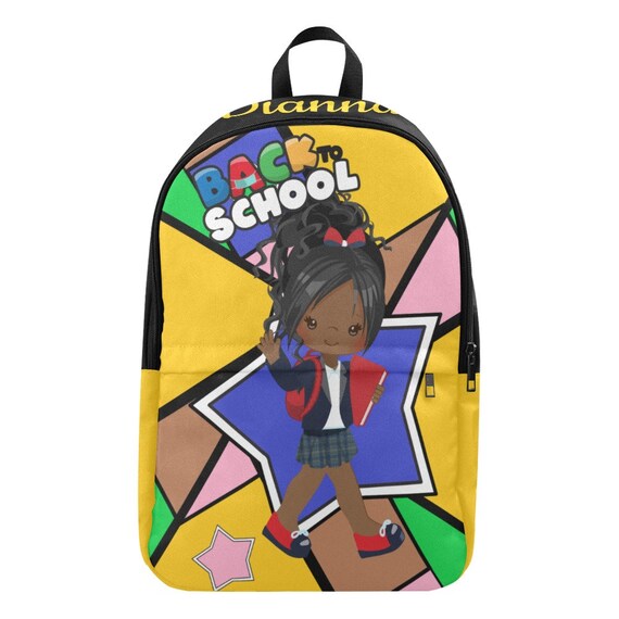 Custom Afro Black Girl Magic Backpack, Back to School Backpack, Black girl Backpack, Black Girl