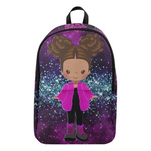 Fashionista Backpack, Black Girl Magic, Custom School Bags, Backpacks for Black Girls