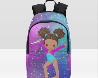 Gymnast Backpack, Black Girl Magic, Custom School Bags, Backpacks for Black Girls