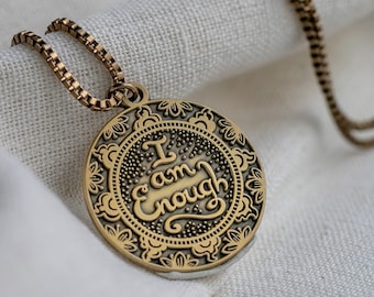 I AM ENOUGH - Rear View Mirror Accessories, Car Rearview Mirror Charm, Car Accessories
