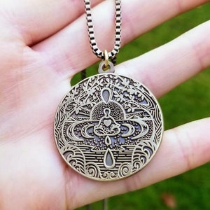 JESTEM DOŚĆ - wisiorek łagodzący lęk, amulet ochronny, uziemiający uspokajający naszyjnik antystresowy, prezent do medytacji uważności